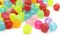 100 9mm Mixed Color Glow in the Dark Plastic Beads Pony Beads